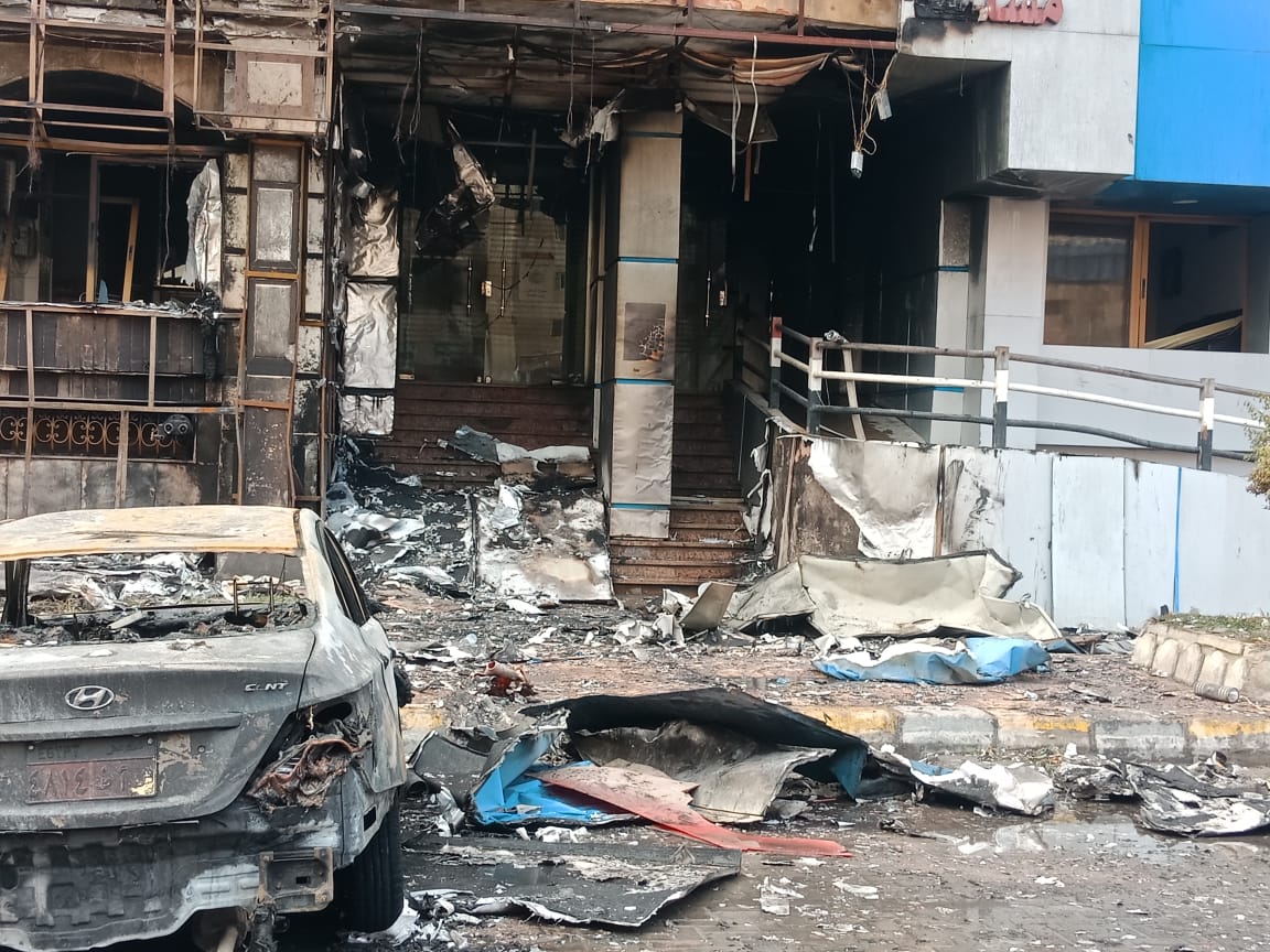 حريق مستشفى راقودة