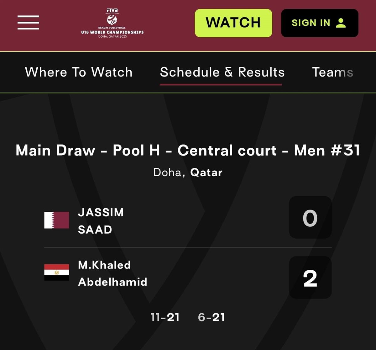 منتخب مصر للشباب للكرة الشاطئية يهزم قطر في افتتاح مشواره ببطولة العالم