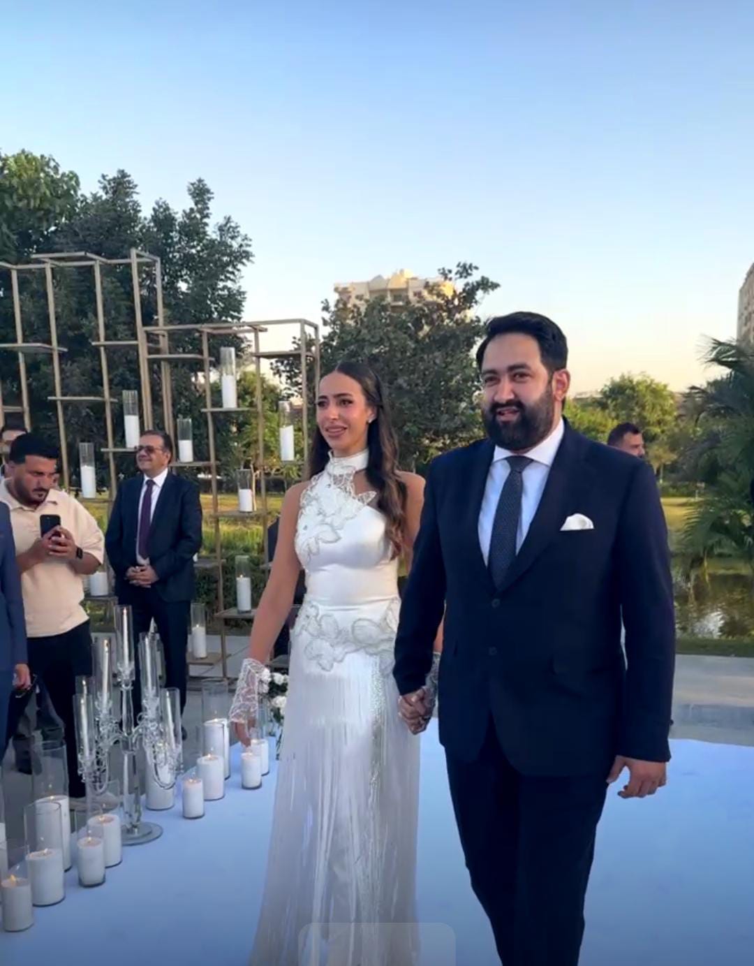 عقد قران عمر نجل الإعلامي خيري رمضان بحضور نجوم المجتمع