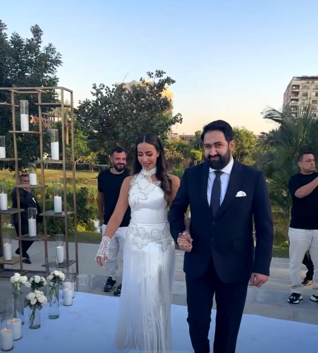 عقد قران عمر نجل الإعلامي خيري رمضان بحضور نجوم المجتمع