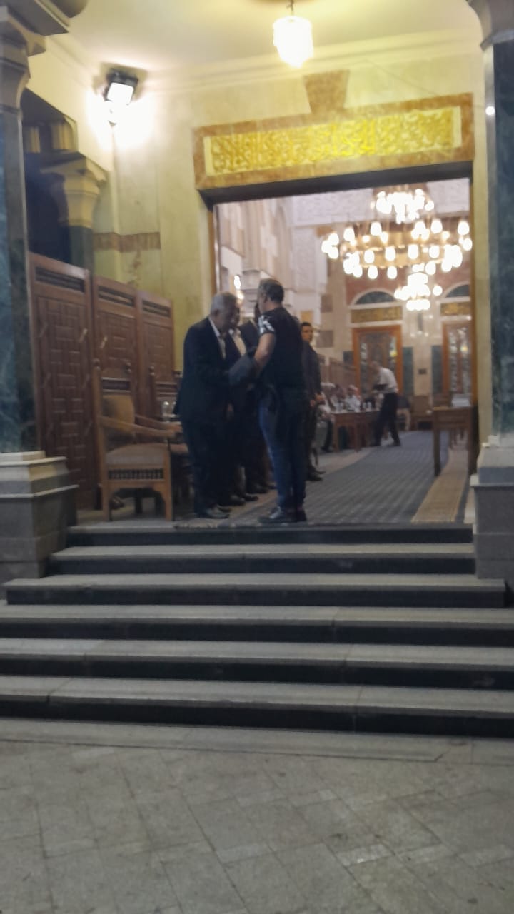 جانب من حضور عزاء المخرج عمرو دوارة 