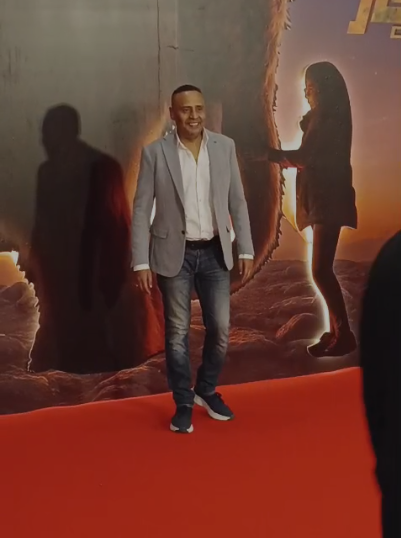 محمود عبد المغني في العرض الخاص لفيلم أوسكار