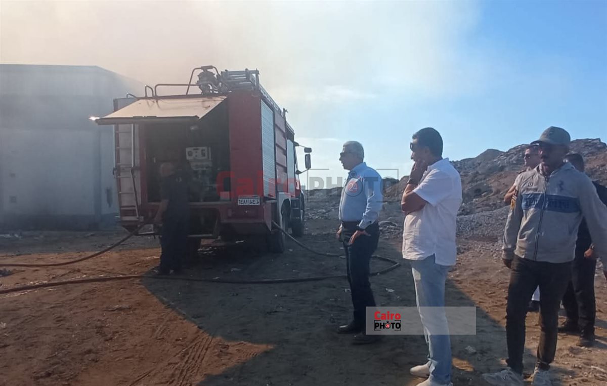 حريق منطقة الشادوف ببورسعيد 