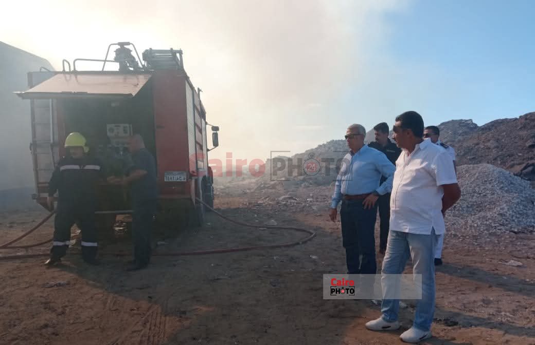 حريق منطقة الشادوف ببورسعيد 