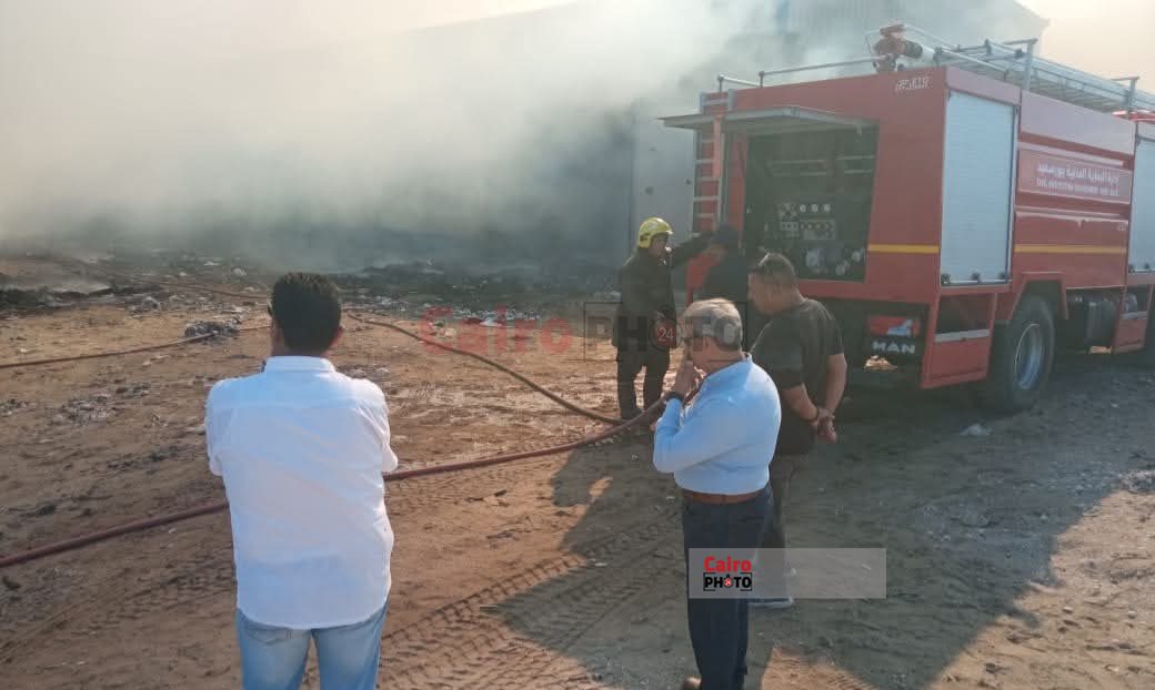 حريق منطقة الشادوف ببورسعيد 