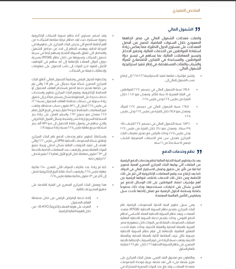 تقرير الاستقرار المالي - مارس 2025 -