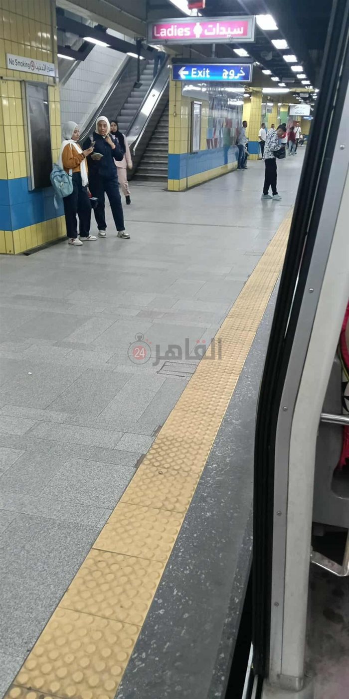 عطل فني يضرب قطار مترو بالخط الثاني