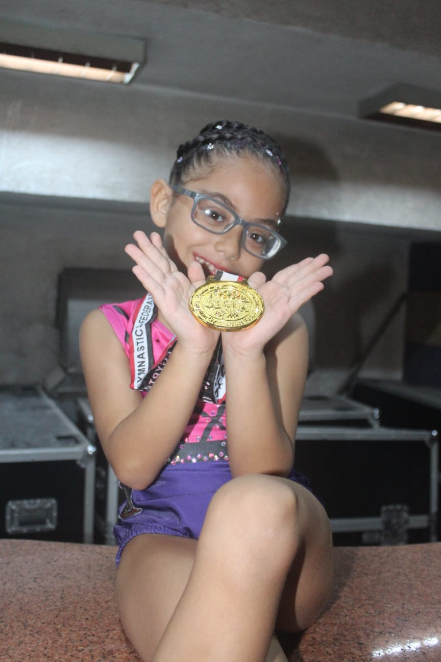 نور عبد الرحمن : الطفلة الفيومية تحصد ذهبية كأس مصر للجمباز الفني تحت 7 سنوات| صور