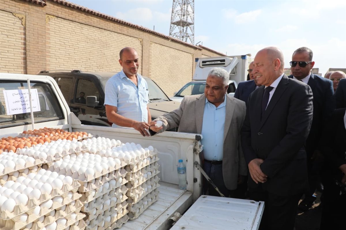 <strong>محافظ القاهرة يتفقد قافلة الخير</strong>