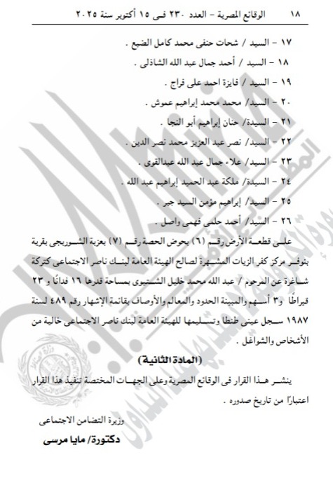 قرار التضامن الاجتماعي