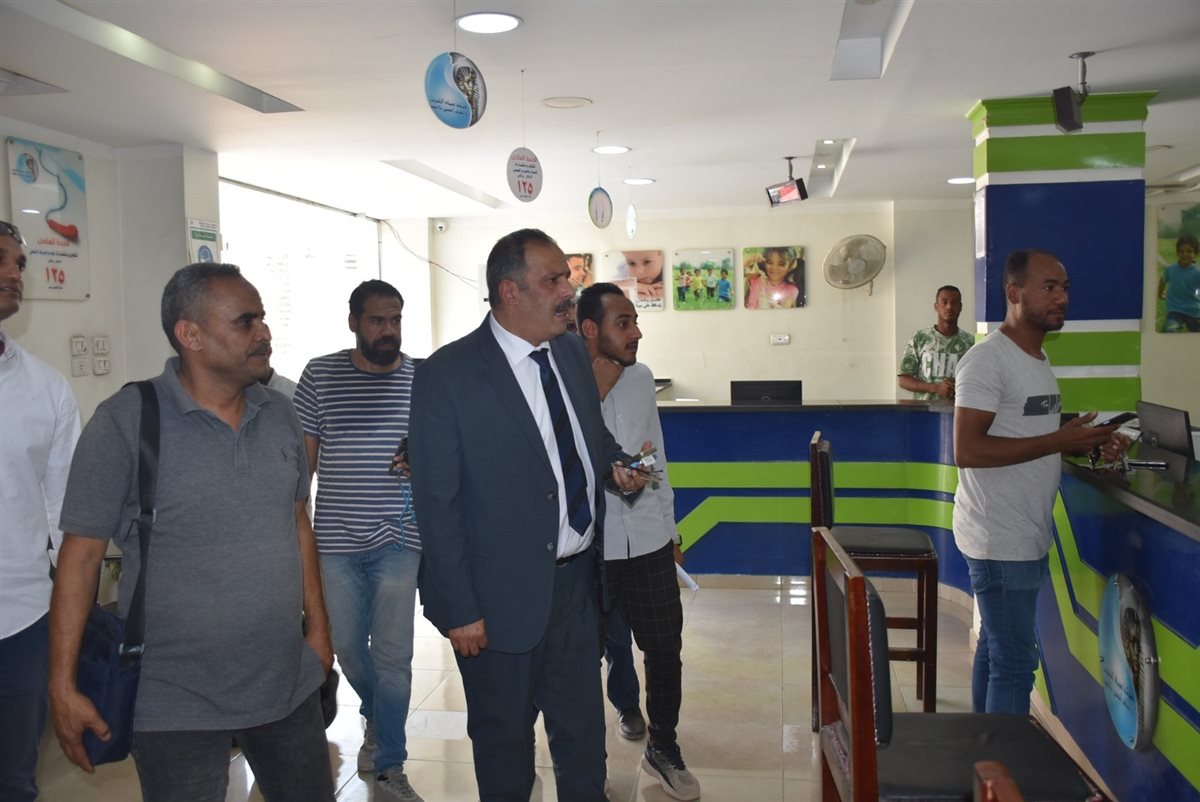 جولة تفقدية لرئيس شركة مياة الأقصر 