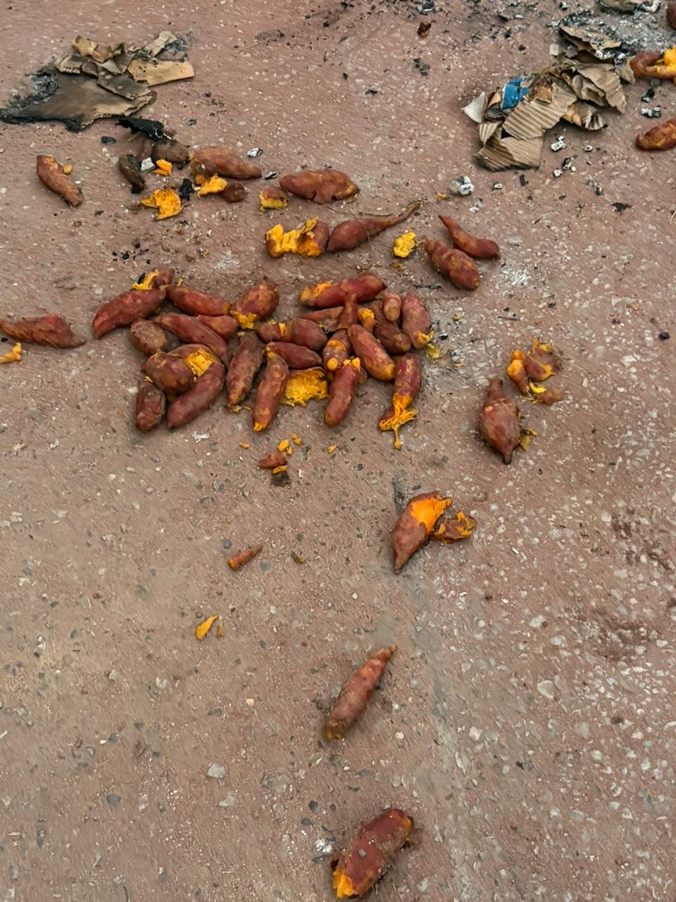 موظفو إشغالات 6 أكتوبر يتعدون على بائع بطاطا