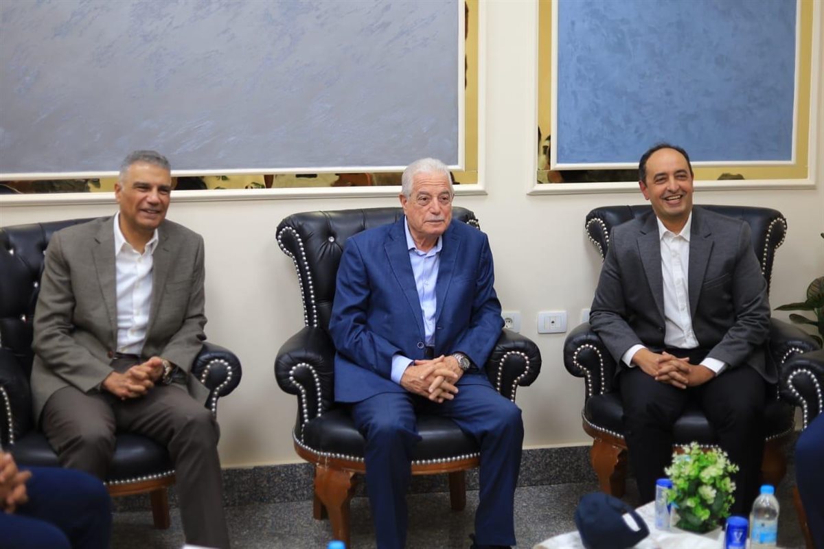 فودة وكمال وعثمان خلال الزيارة