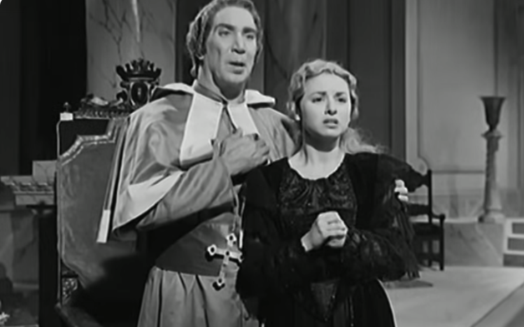 فاتن حمامة ويوسف وهبي