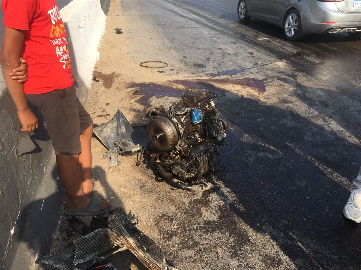 إصابة زوجة الشهيد عادل عبد الحميد في حادث سير