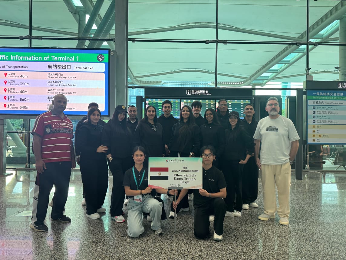 الحرية للفنون الشعبية تمثل مصر في الصين