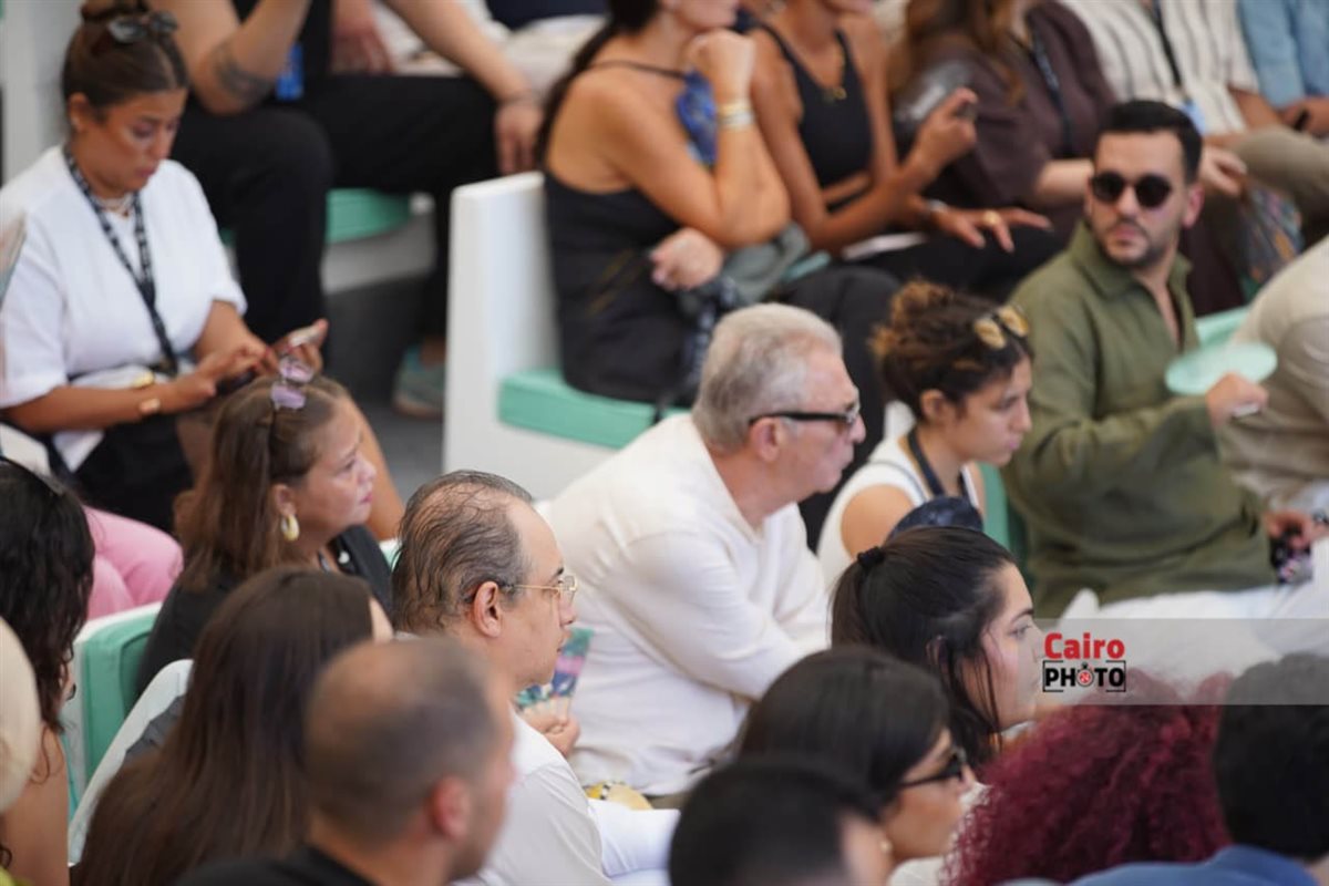 حسين فهمي ومحمود حميدة وآسر ياسين في جلسة عرض مشاريع سينماتك بمهرجان الجونة السينمائي