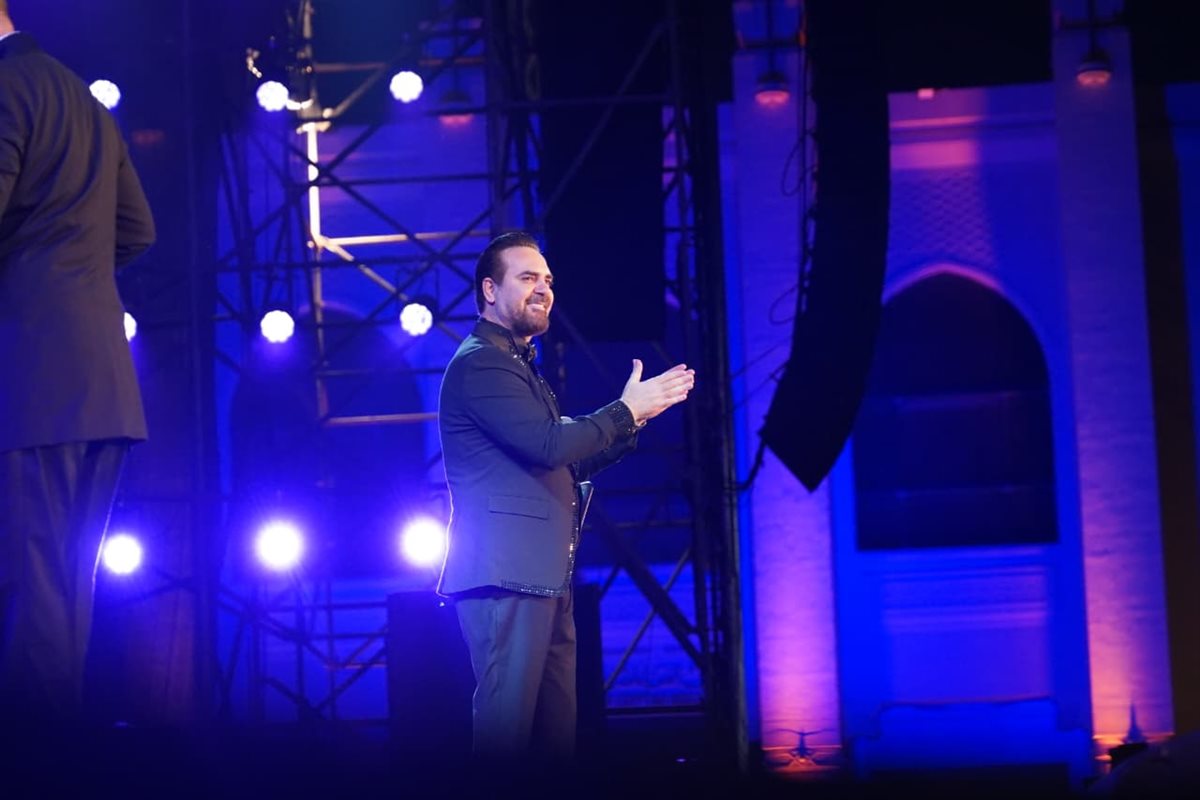 تفاعل الجمهور مع وائل حسار في حفل الموسيقى العربية