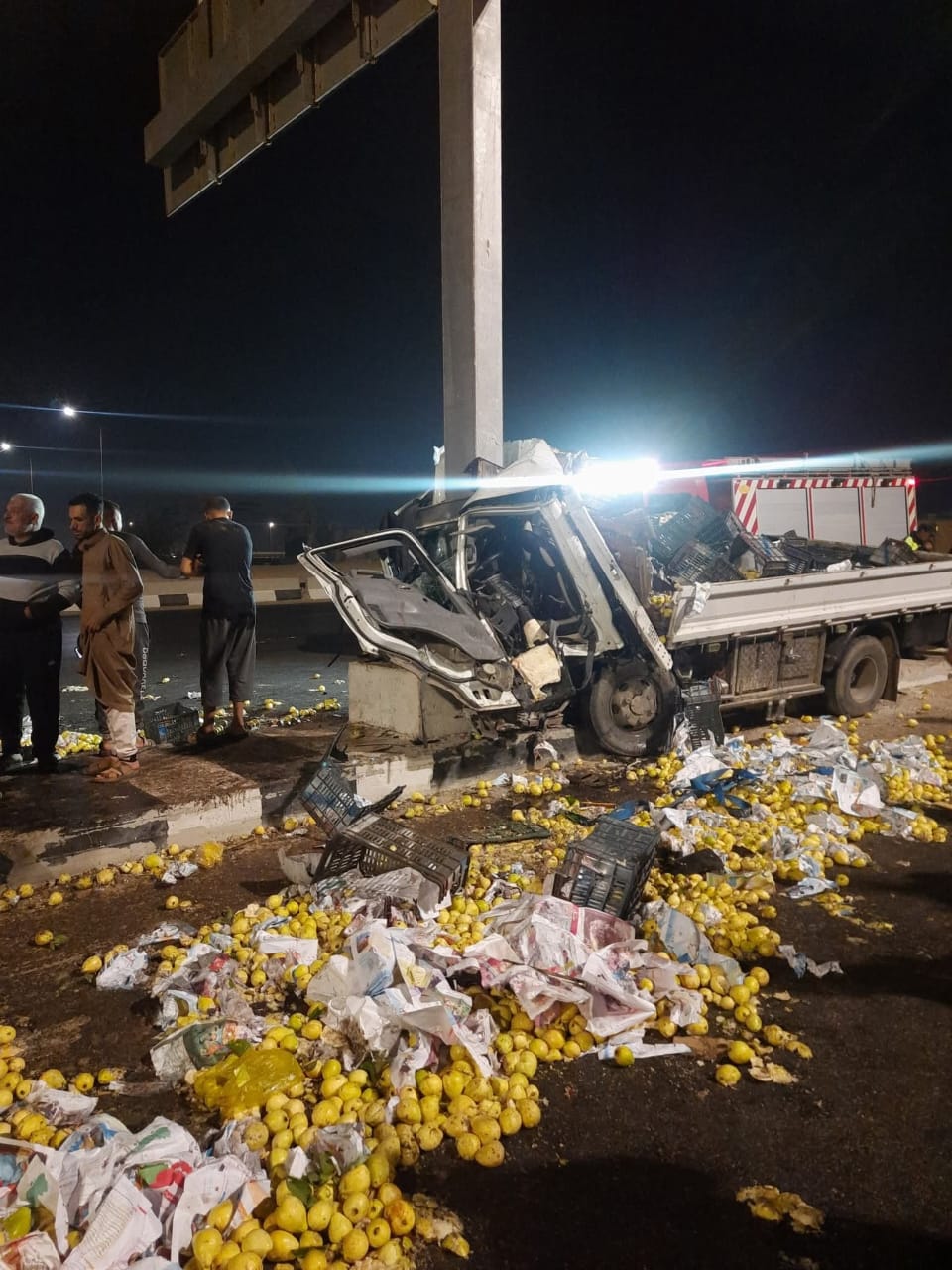 حادث تصادم عند مدخل مطار القاهرة الدولي