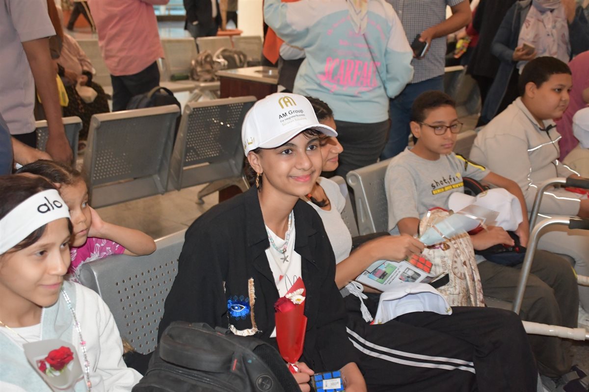 السكة الحديد تستقبل أطفال مستشفي 57357 بمحطة قطارات بشتيل