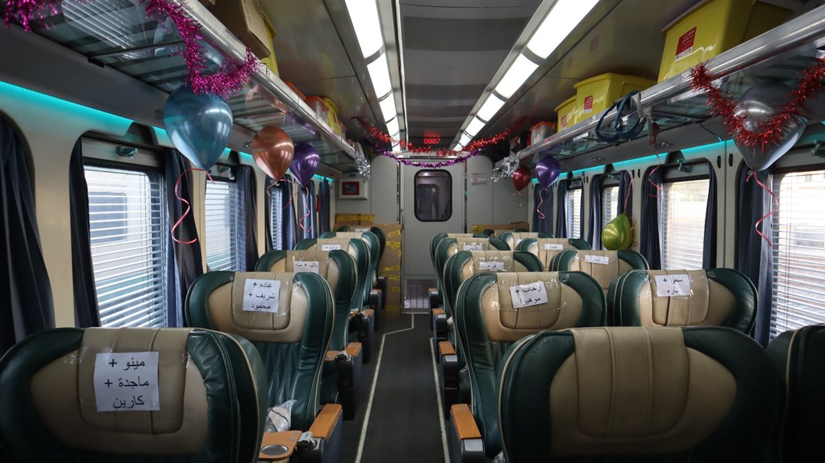 السكة الحديد تستقبل أطفال مستشفي 57357 بمحطة قطارات بشتيل