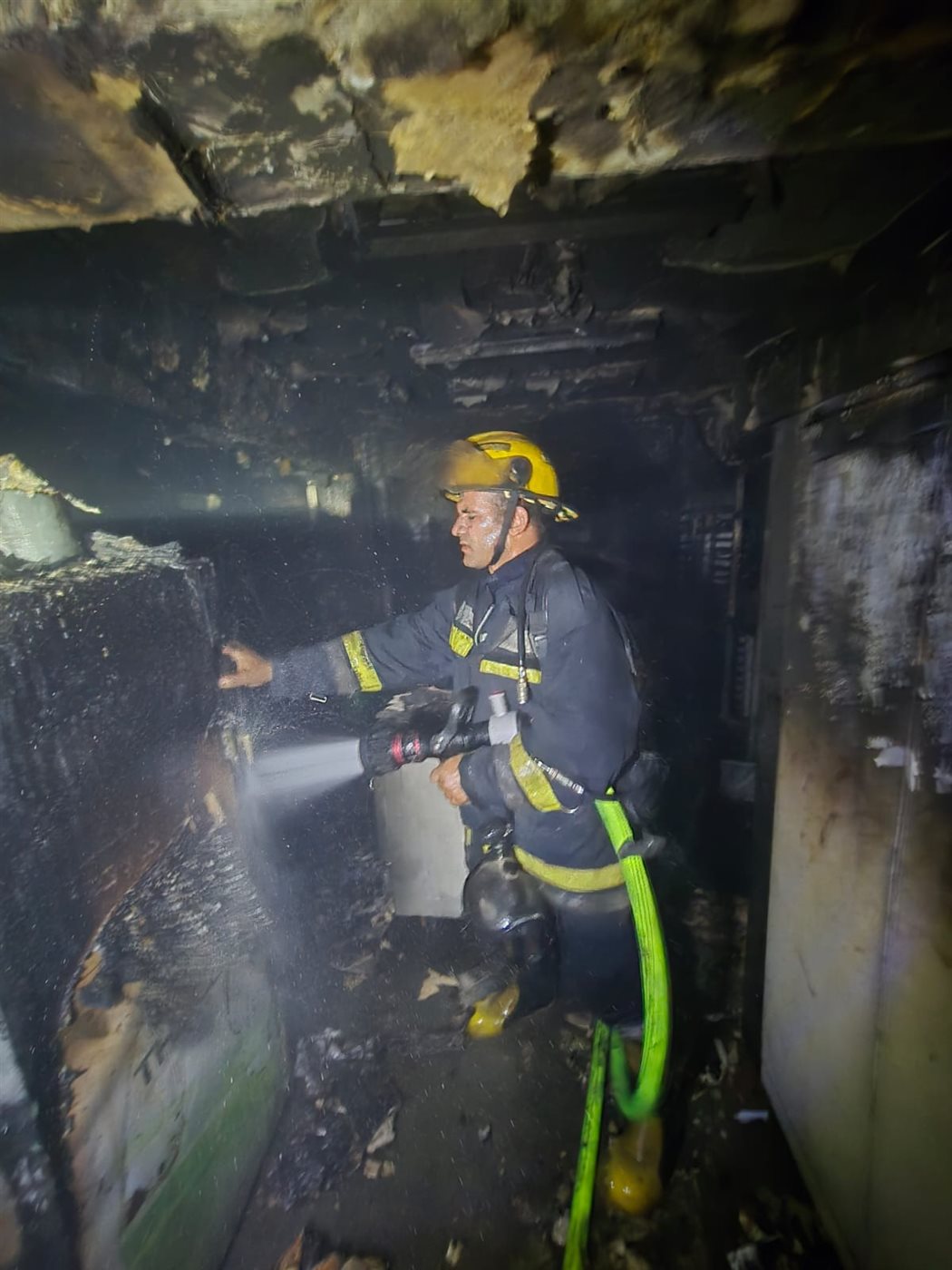 حريق في مطعم the club بنادي المعادي