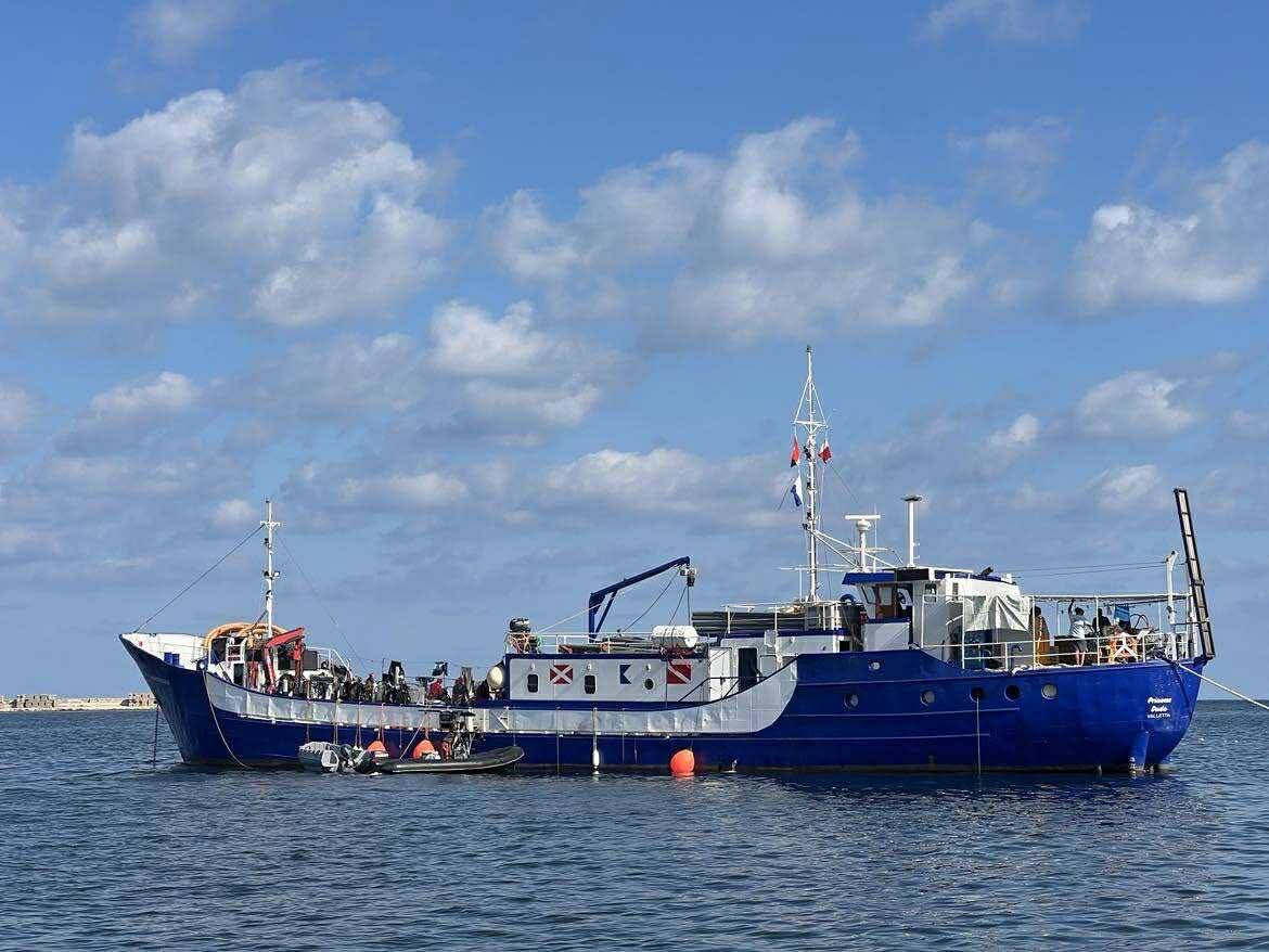 بعثة المعهد الأوروبي للآثار الغارقة بموقع الميناء الشرقي بالإسكندرية