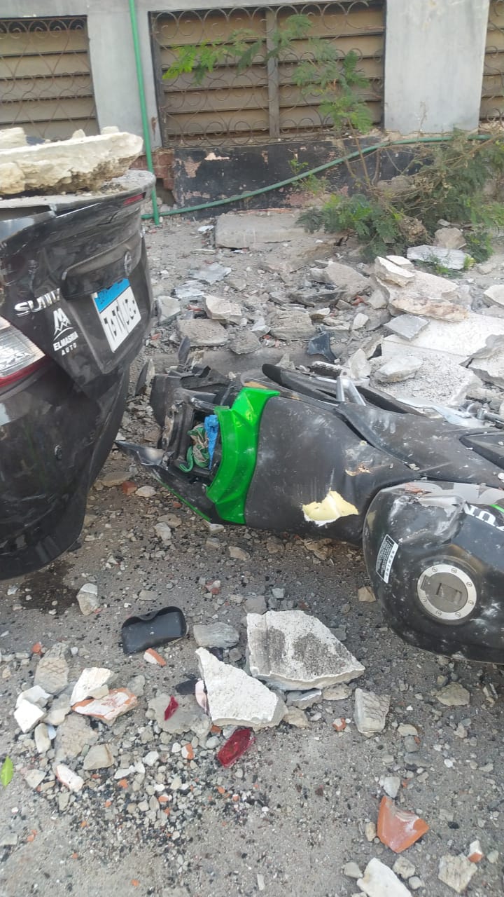 تضرر سيارتين 