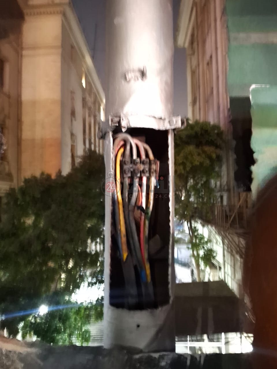 حريق أعلى كوبري أكتوبر 