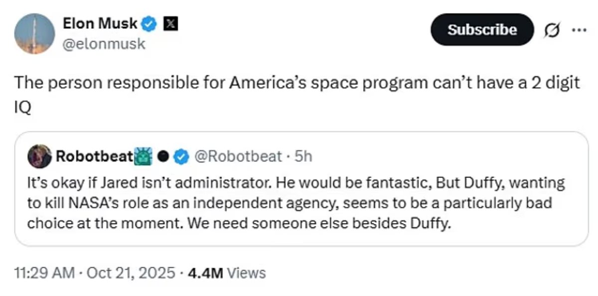 تصريحات إيلون ماسك