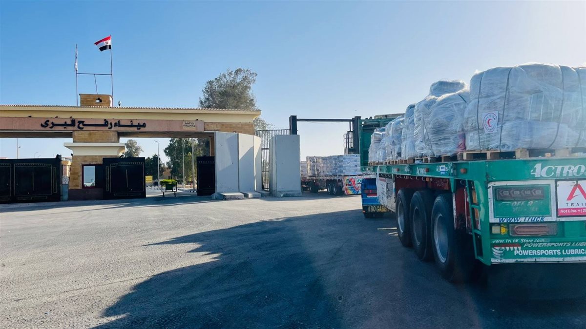 جانب من المساعدات 