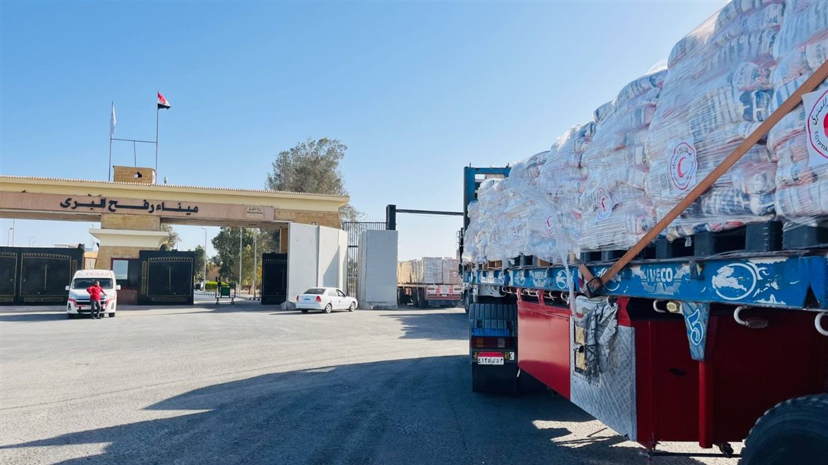 جانب من المساعدات 