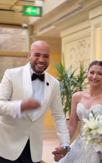 اللقطات الأولى من حفل زفاف الفنان حاتم صلاح