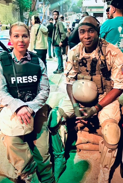 <strong>لقطات من تصوير فيلم تحقيق من الرئيس عن صدام حسين في شوارع القاهرة</strong>