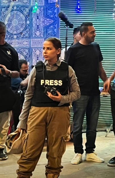 <strong>لقطات من تصوير فيلم تحقيق من الرئيس عن صدام حسين في شوارع القاهرة</strong>