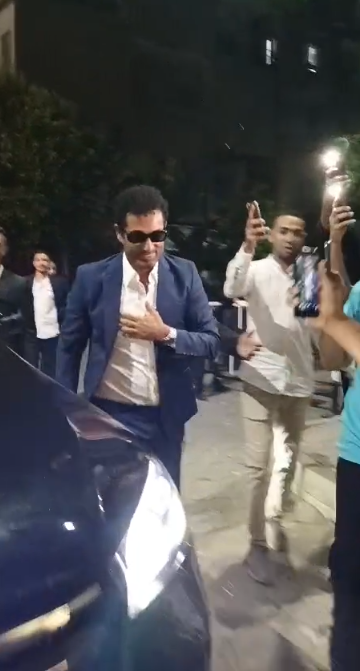 لقطات من وصول النجوم لحفل زفاف الفنان حاتم صلاح بقصر محمد علي