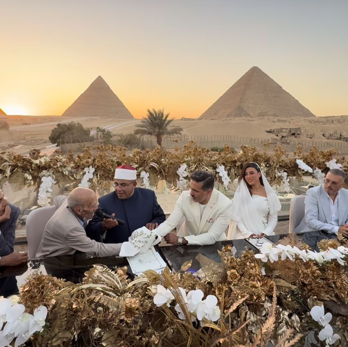 عقد قران المطربة هايدي موسى على المذيع محمد غانم|صور