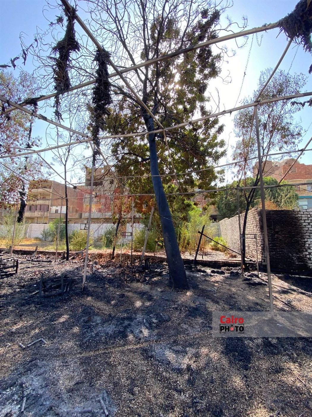 حريق هائل يلتهم كافتيريا بالأقصر