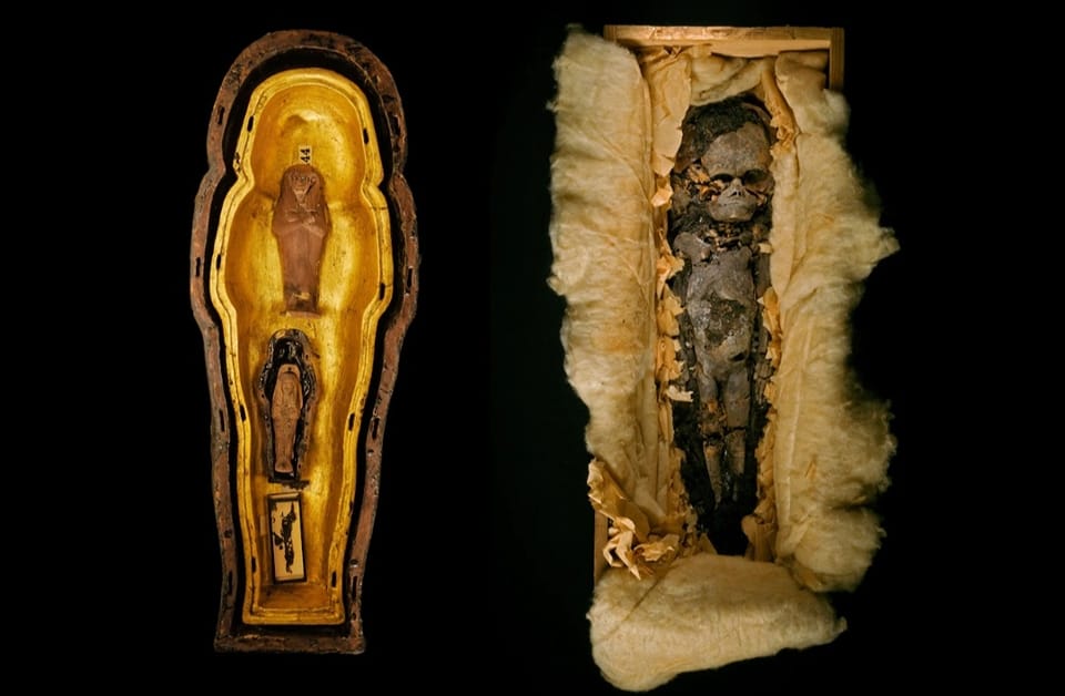 أجنة بنات الملك توت عنخ آمون