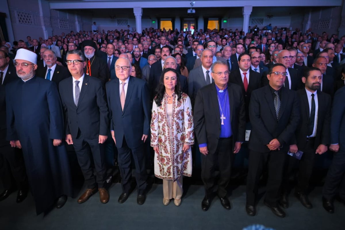 <strong>وزيرة التضامن تشهد الاحتفال باليوبيل الماسي للهيئة القبطية الإنجيلية</strong>