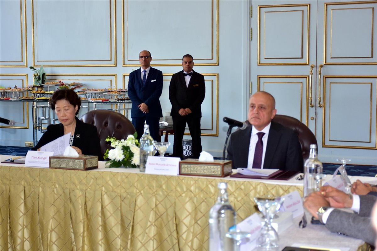 محافظ الأقصر والوفد الصيني&nbsp;