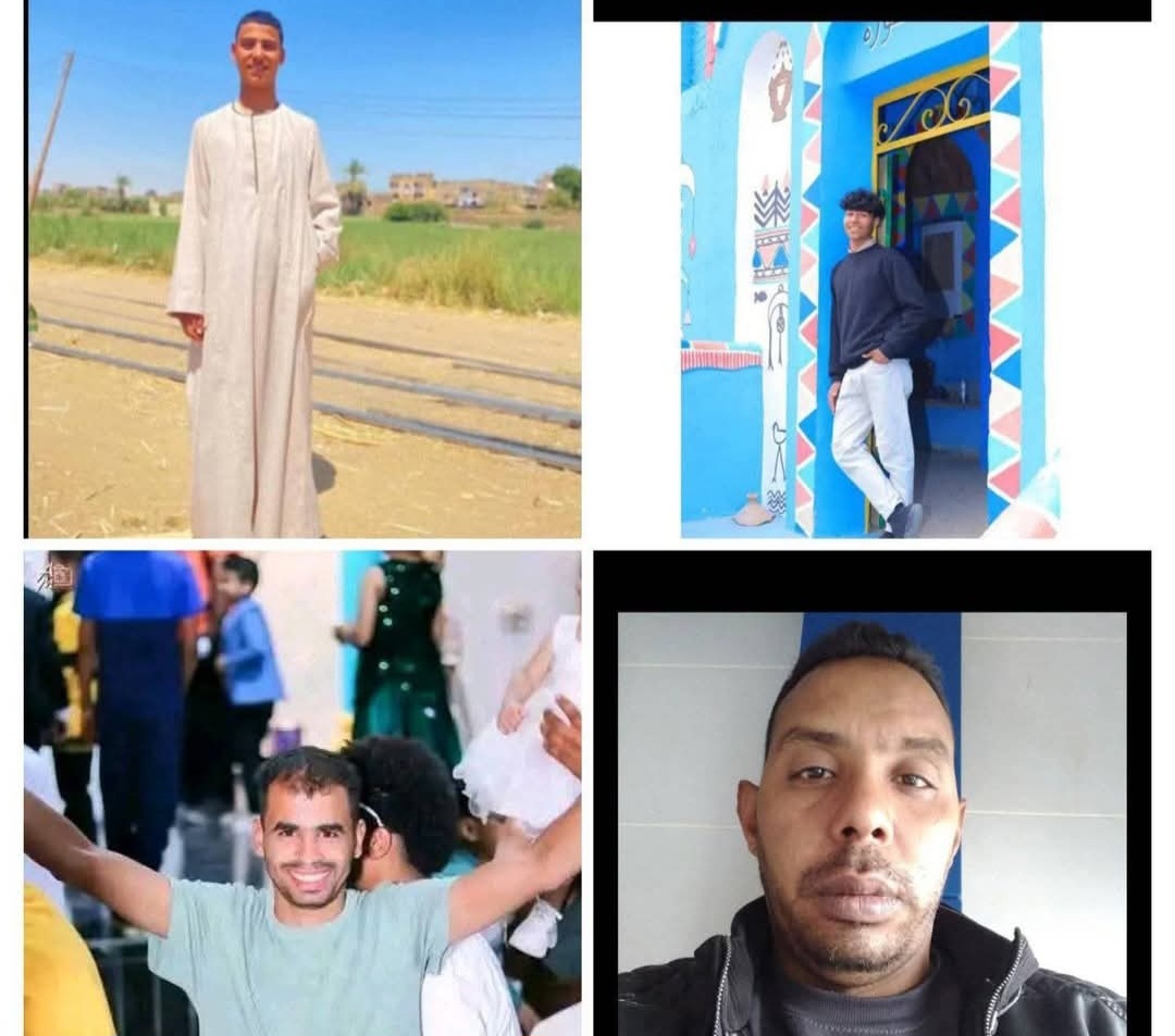 ضحايا حادث الصعق في قنا