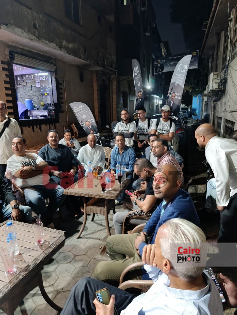 استقبال حاشد لأحمد مرتضى منصور خلال جولته الانتخابية بالجيزة