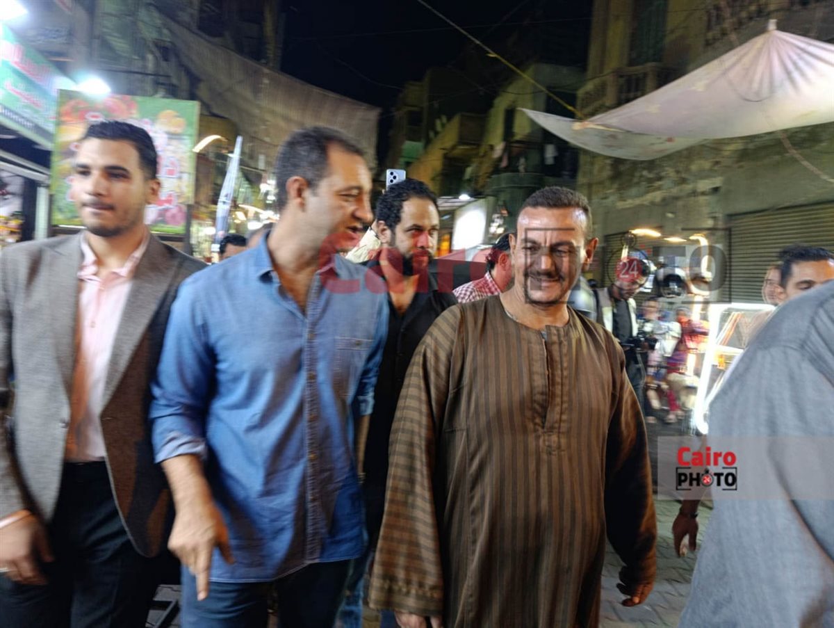 استقبال حاشد لأحمد مرتضى منصور خلال جولته الانتخابية بالجيزة