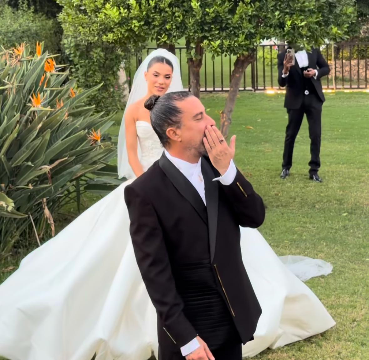 الصور الأولى من حفل زفاف المخرج هادي الباجوري على هايدي خالد