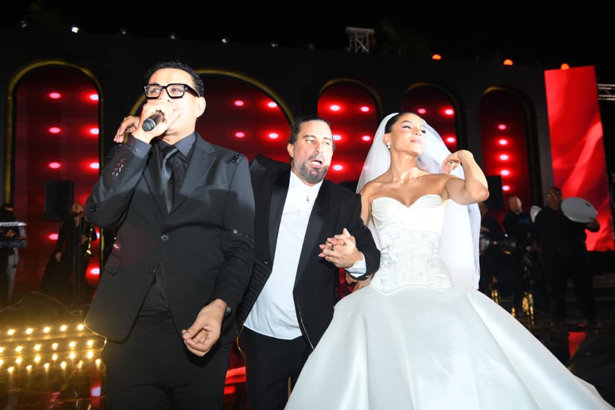 <strong>نجوم الفن في حفل زفاف المخرج هادي الباجوري وهايدي خالد</strong>