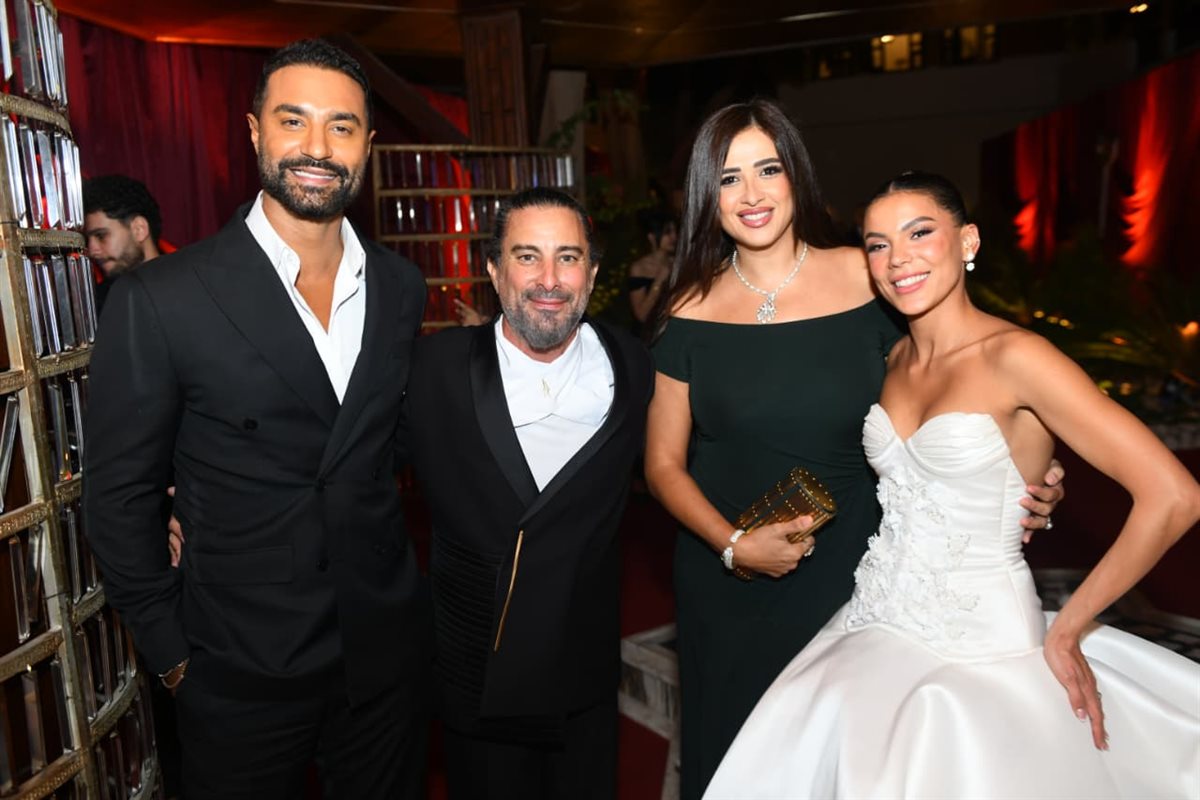 <strong>نجوم الفن في حفل زفاف المخرج هادي الباجوري وهايدي خالد</strong>