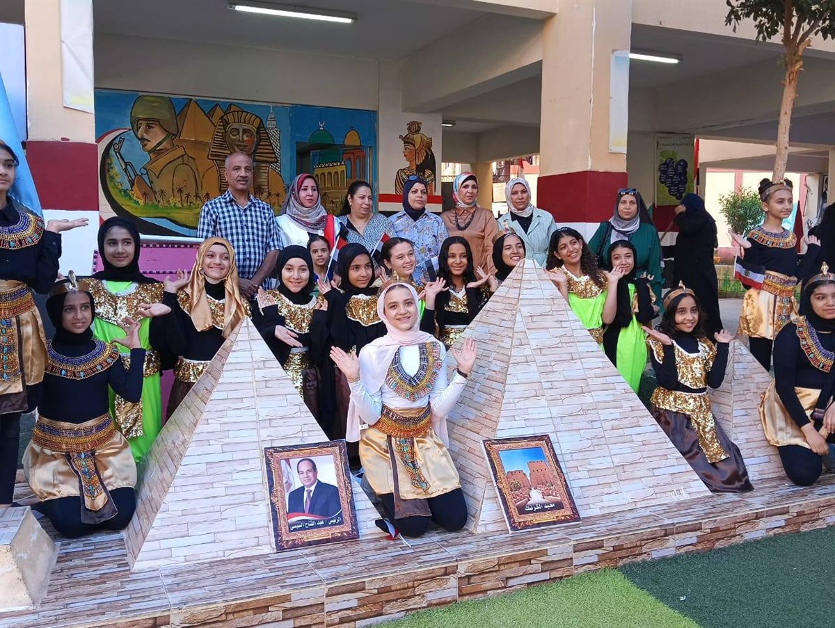احتفالات مدارس أسيوط بافتتاح المتحف المصرى الكبير&nbsp;