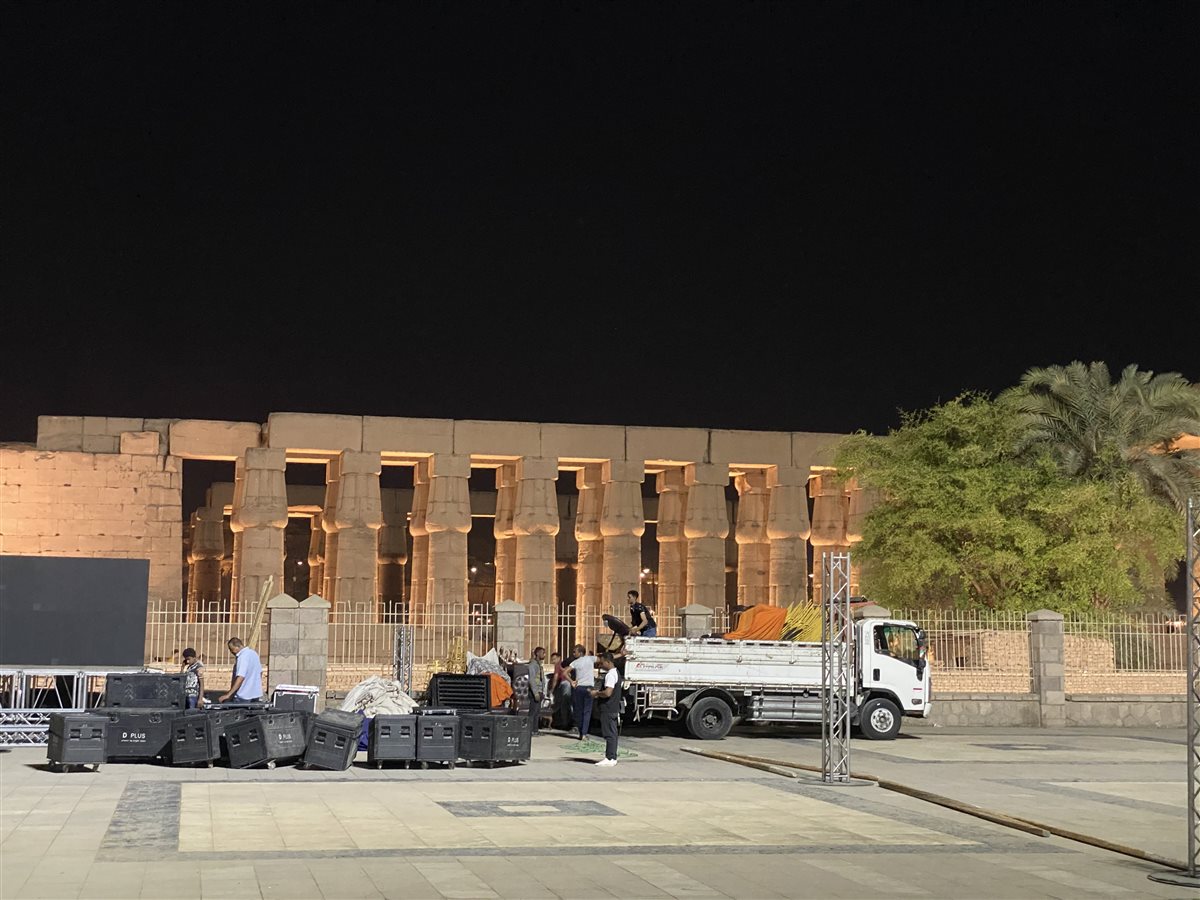 الاستعدادات الأولى بساحة أبو الحجاج&nbsp;