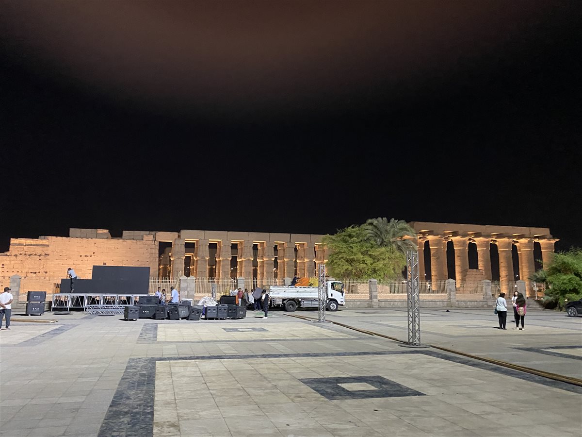 الاستعدادات الأولى بساحة أبو الحجاج&nbsp;